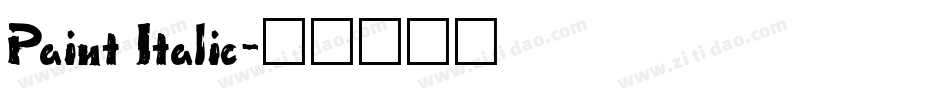 Paint Italic字体转换
